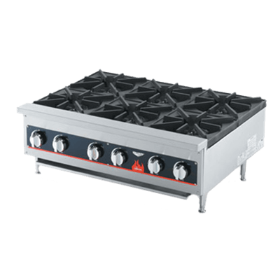 Vollrath 40738 6-Burner Counter Top Gas Hot Plate