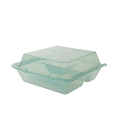 G.E.T. Jade 3-Compartment Eco-Clamshells with Square Compartments