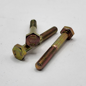 M4 - .7 X 30MM DIN 931 PT HEX HEAD CAP SCREW 8.8 ZINC YELLOW