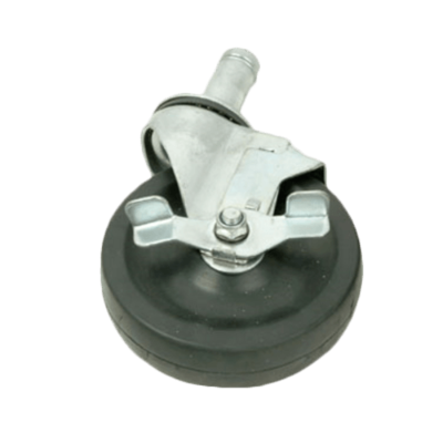 Economy Wire Shelving Rubber 5" Caster w/Brake
