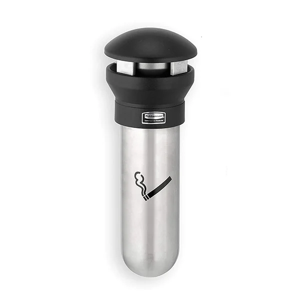 Ashtray - Wall Mount - 0.6 Gallon - Black