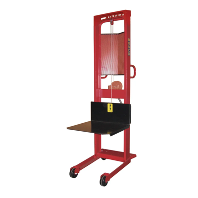 Platform Stacker - Winch - 24" x 24" Platform - 70" Lift Height - 1000 lb Capacity