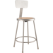 NPS 6224B NPS® 24" Heavy Duty Steel Stool with Backrest