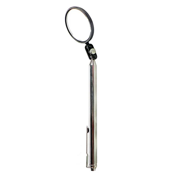 Inspection Mirror - Round - 1-1/2" - Telescopic - 24" Extended Length