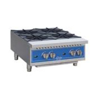 Globe Countertop GHP24G 24" 4-Burner Gas Hot Plate