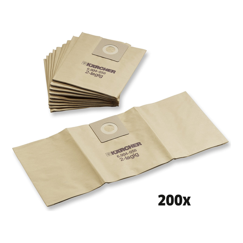 Karcher - 6.904-318.0 - Filter Bag Paper Neutrally 200 Stck.