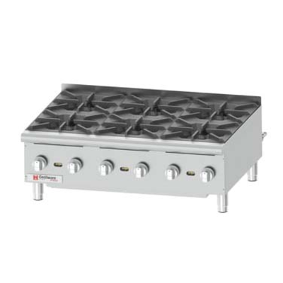 Grindmaster-Cecilware HPCP636 36"W X 20"D Cooking Surface Countertop Gas Pro Hotplate