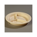 Carlisle 4351625 Dallas Ware® Melamine 3-Compartment Deep Plate