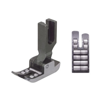 Roller Presser Foot with 12 Bearings and Up Tail – High Shank, Screw-On