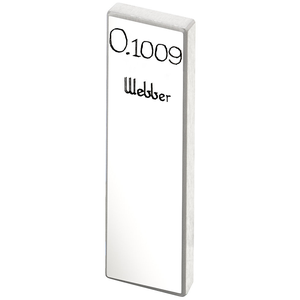 STARRETT RY .1009 AA Rect. Ceramic Gage Block - .1009 In., Grade AA