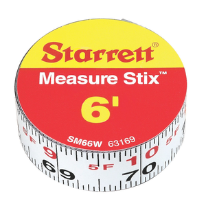 STARRETT SM66W 3/4 x 6ft, English (Left-to-Right)