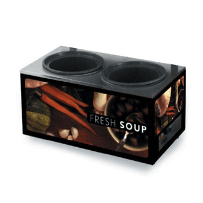 Vollrath 7203002 Cayenne Twin Well Soup Merchandiser w/ Tuscan B