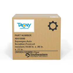 Tacony - 48410090 - Squeegee,Auto Scrubber,Front,oil resistant,19.88 In. x .96 In. x .11 In. (505X24.5X3MM),Clear