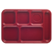 Cambro PS1014416 6 Compartment School Tray