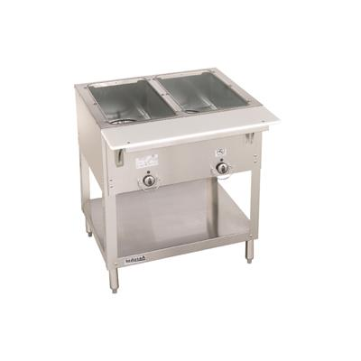 Duke E302 Stationary Two Well AeroHot Steam Table