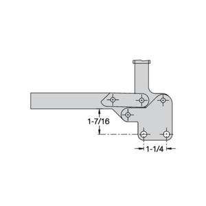 Carr Lane CL-312-TC Vertical Handle Toggle Clamp, Low Open Arm - Steel (850lbs)
