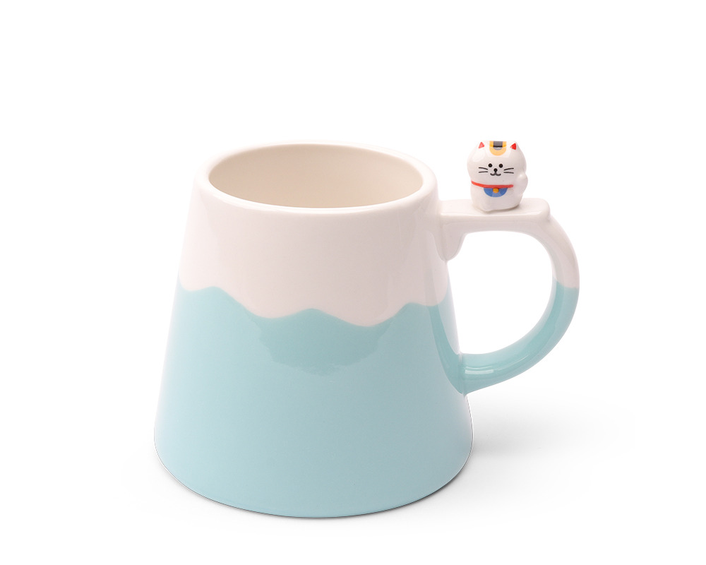 Mug Mt Fuji Maneki Neko