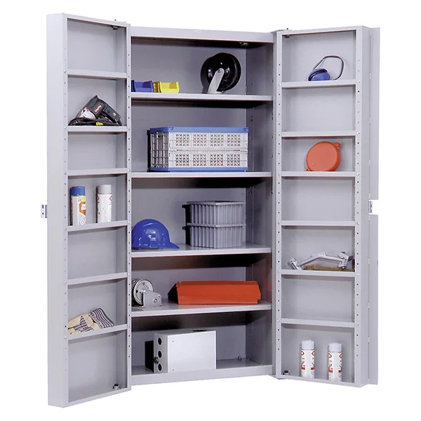Storage Cabinet - Steel - Welded - Deep Door - 38" x 24" x 72" - 4 Shelf - 500 lb Capacity