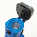 Clarke Maxxi II 35 head open showing blue filter panel