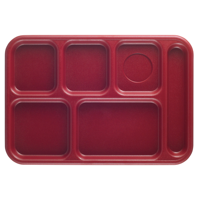 Cambro PS1014416 6 Compartment School Tray
