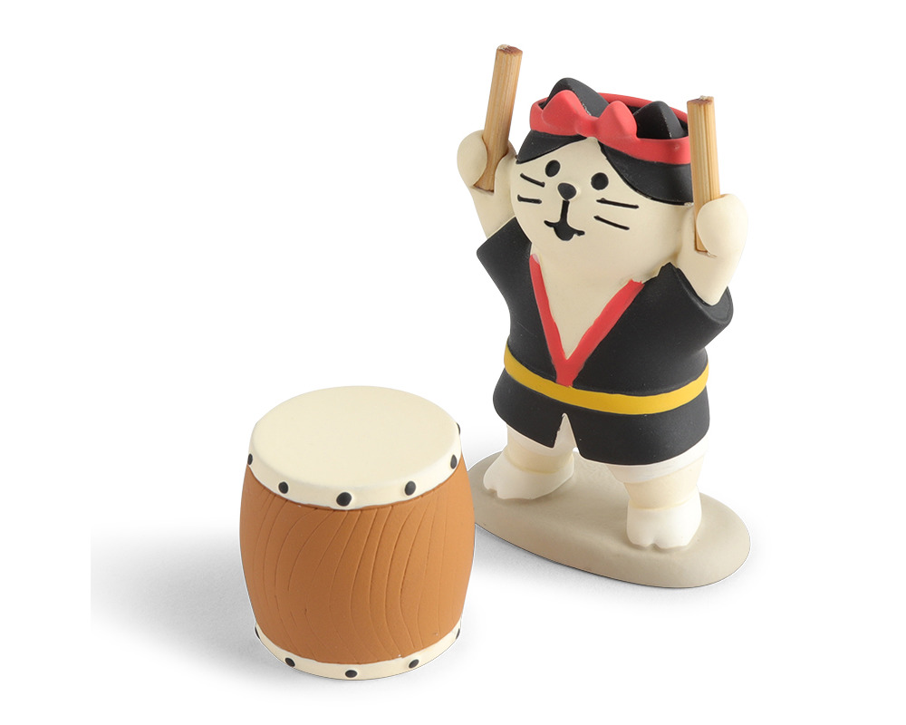 Figurine Matsuri Taiko Cat