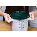 Carlisle StorPlus Forest Green Lid for 2-4 qt Round Containers