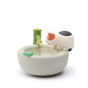 Figurine Cat & Stone Basin