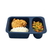 two compartment silicone food tray