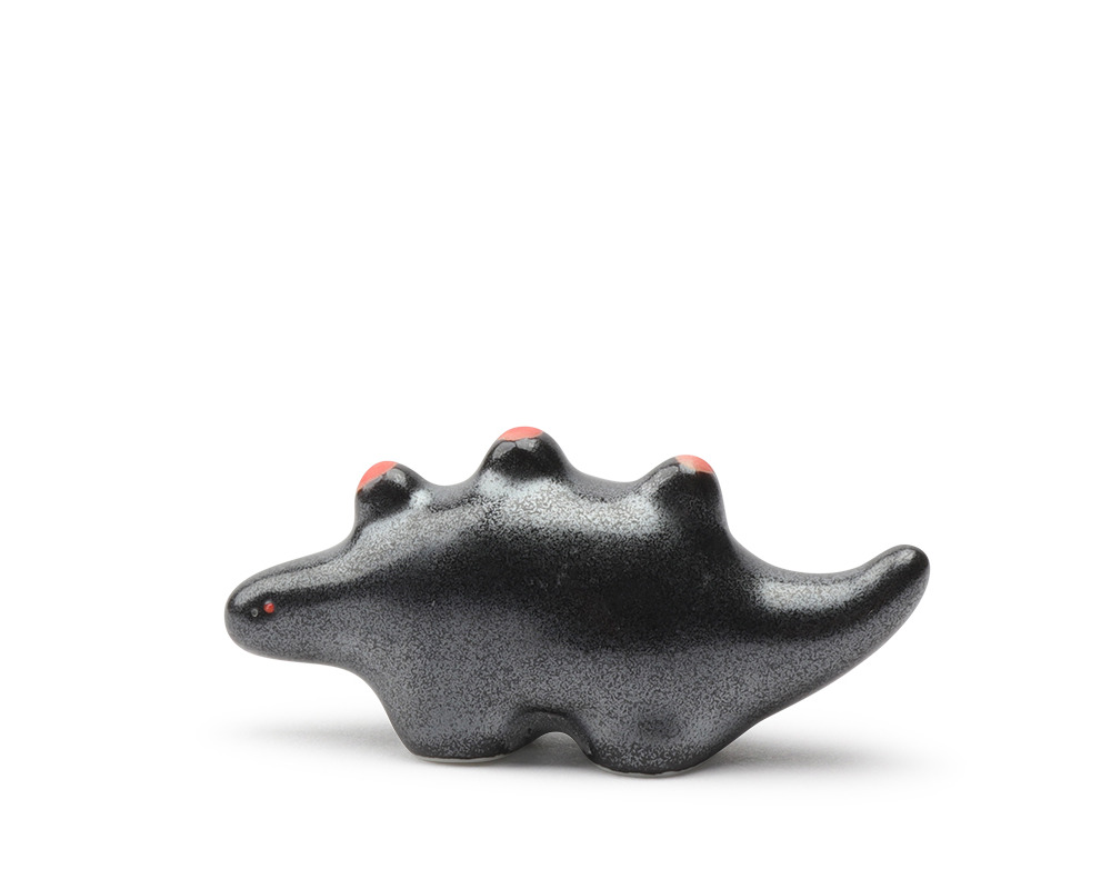 Chopstick Rest Stegosaurus Black Red