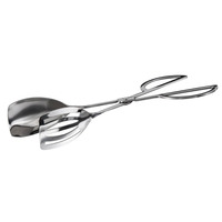 Winco ST-10S Salad Tong Slotted/Solid Spatula Scissor