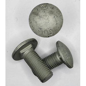 M20 - 2.5 X 50MM SHORT SQUARE NECK ROUND HEAD BOLT 10.9 MAGNI 565 GREY PER PRINT