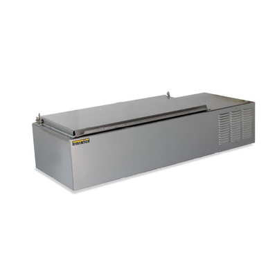 Silver King SKPS8A-ELUS1 Stainless Steel Interior (8) 1/6 Pan Capacity (Pans Not Included) 43"W Refrigerated Countertop Prep Unit