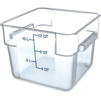 Carlisle StorPlus Clear 12 qt Square Food Storage Container
