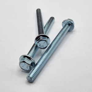 1/4" - 20 X 3" IFI-111 SERRATED HEX FLANGE SCREW SAE J429 GR 5 ZINC TRIVALENT CLEAR