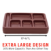 Cook's Brand 630-180B Titan 6-Compartment Insulated Meal Tray (10/case)