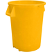 FSE 32 Gallon Round Waste Receptacle/Trash Can Yellow