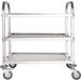 Carlisle UC4031529 17.5" x 29.5" 3-Shelf Stainless Steel Utility