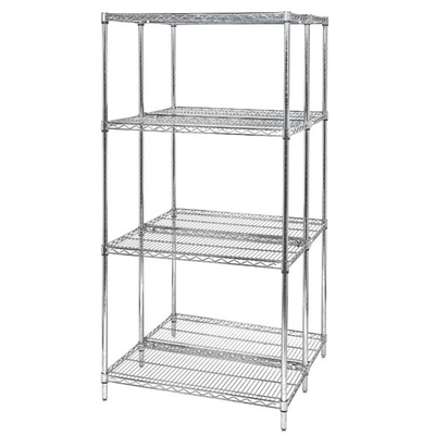 Quantum WR74-2448C Wire Shelving Starter Kit