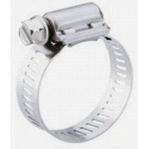 BREEZE 64024 -REF- SAE 24 2" MAX 1 1/16" MIN X 1/2" W HOSE CLAMP WORM GEAR TYPE F 300 STAINLESS STEEL BAND W/ 410 STAINLESS STEEL SCREW PLAIN