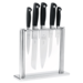 Mercer M20000 6-Piece Genesis Forged Knife Block Set translucent