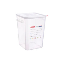 Araven 11857 Square Polypropylene Container, 22 L./ 23,2 qt