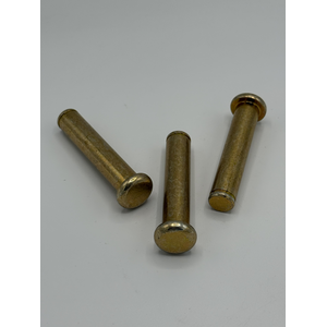 12.7MM X 63.36MM GROOVED HEADED PIN 1045 HT STEEL ZINC YELLOW PER PRINT