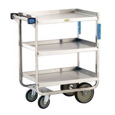 Lakeside 711 Heavy-Duty 30" x 16" 3-Shelf Utility Cart