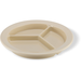 Carlisle 4351625 Dallas Ware® Melamine 3-Compartment Deep Plate