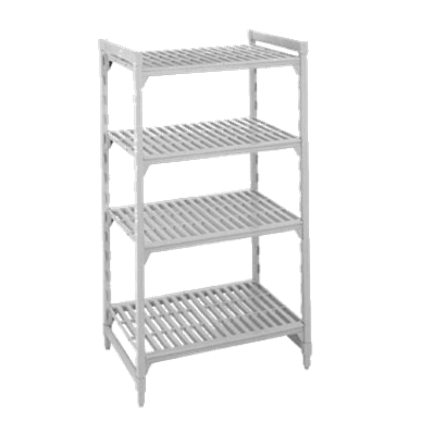 Cambro Camshelving 18"W x 48"L x 64"H 4-Shelf Vented Starter Unit