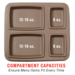 Cook's Insulated Grizzly Meal Tray Compartments