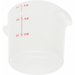 Carlisle 1097502 White Polyethylene 6 qt Bain Marie