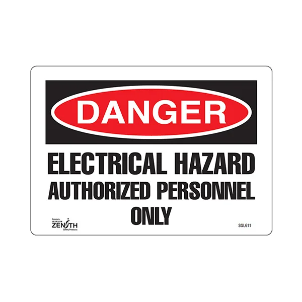 Authorized Personnel Only Sign - 10" x 7" - Vinyl - English