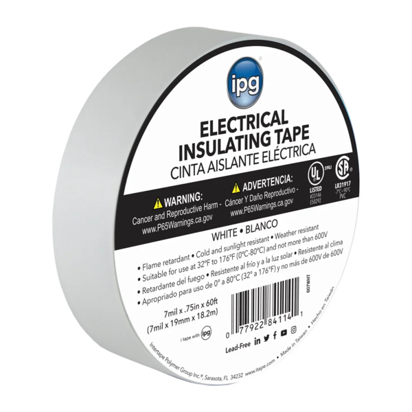 Electrical Tape - 18 mm x 20 m - White