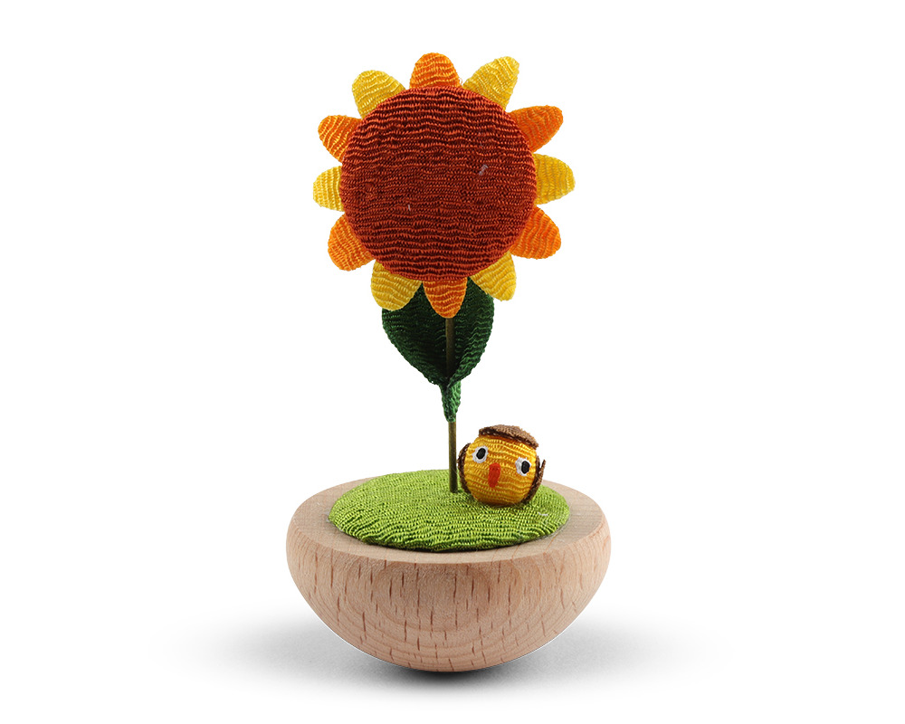 Figurine Sunflower & Owl
